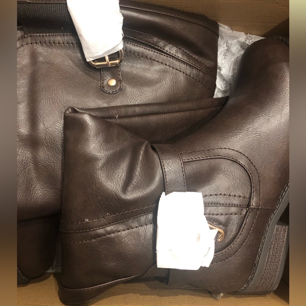 Top Moda Leather Knee High Boots